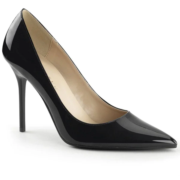 Pleaser CLASSIQUE-20, 4x22 Pointed-Toe Pump - Gold Lame 12