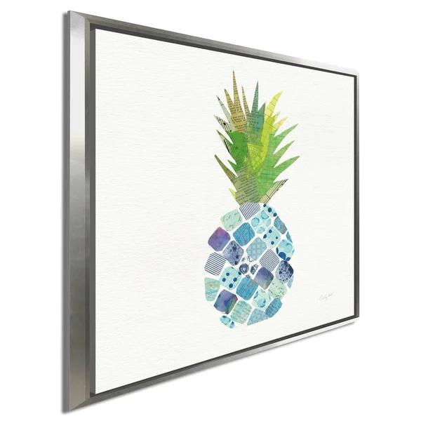 Picture Perfect International Courtney Prahl Tropical Fun Pineapple II Giclee Stretched Canvas Wall Art, Size: 39.5 inch x 39.5