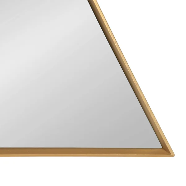 Kate and Laurel Trena Metal Triangle Nesting End Tables - 2 Piece - Gold