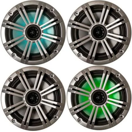 Kicker 6.5 inch Marine Speakers (Qty 4) 2 Pair of OEM Replacement Speakers - White