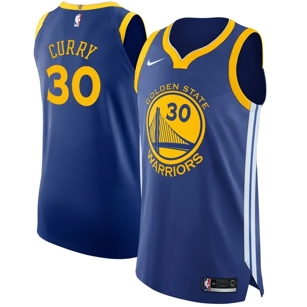 Nike Stephen Curry Golden State Warriors Royal Authentic Jersey - Icon Edition