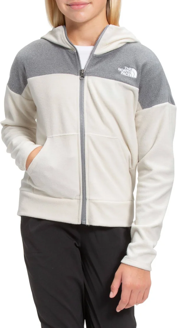The North Face Girls& Glacier Full-Zip Hoodie - Large, Multi