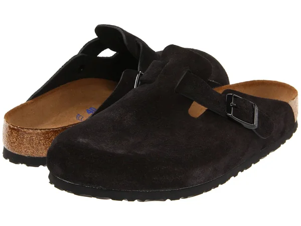 Birkenstock Boston Soft Footbed Clog - 45 - Black Suede