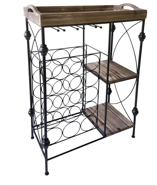 Metal Wine Rack and Tray Mtal Wine Rackwith Tray