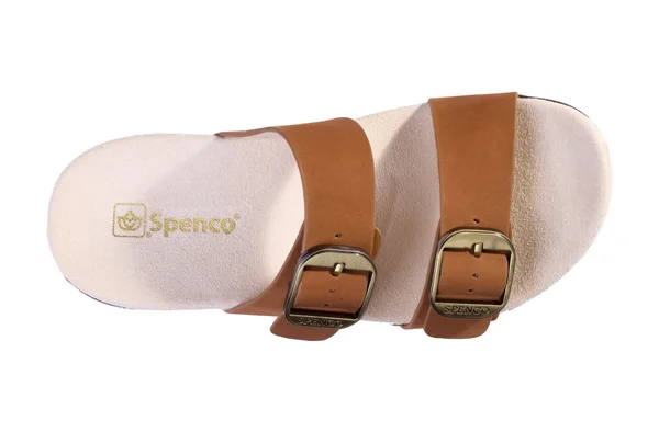 Spenco Vista Slide Women's Leather Arch Support Sandal Saddle - 7 Medium