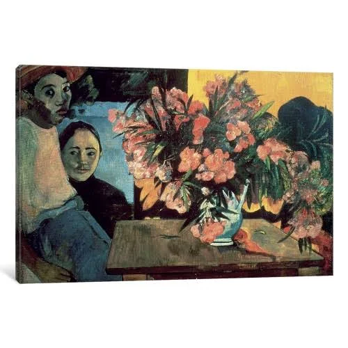 iCanvas TE Tiare Farani Gallery Wrapped Canvas Art Print by Paul Gauguin