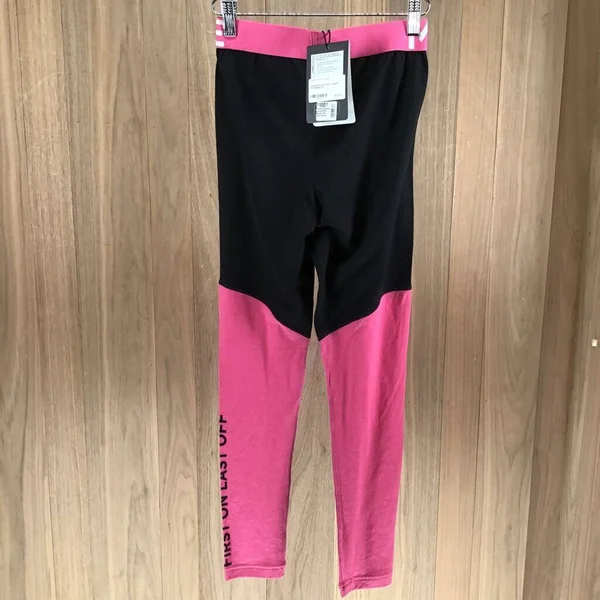 Mons Royale Christy Leggings Pink/Black - Xs, New