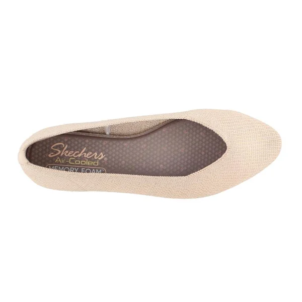 Women's Skechers Cleo Skokie Ballet Flat, Size: 8.5, Natural