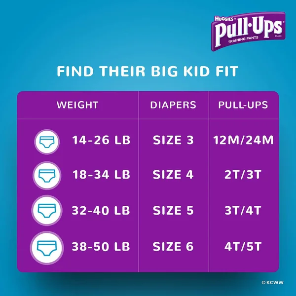 Huggies Pull-Ups Traning Pants for Boys Size L - 3T - 4T, 116 Ct.