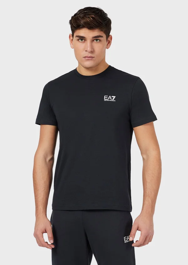 Emporio Armani T-Shirt with Logo Men's Navy Blue