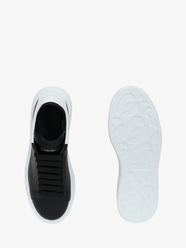 Alexander McQueen Oversized Leather Sneakers - Black