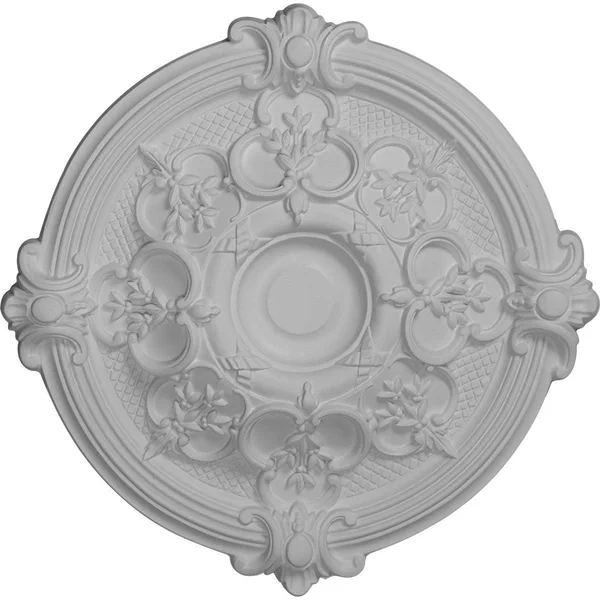 17 3/8 inchod x 1 3/4 inchp Hamilton Ceiling Medallion (Fits Canopies Up to 3 3/4 inch), Hand-Painted Flash Gold