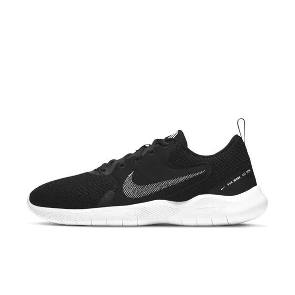 Nike Flex Experience Run 10 Black/White Men's Running Shoes, Size: 11