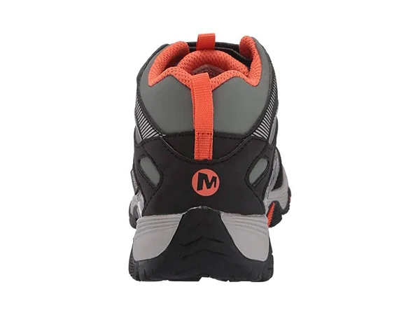 Merrell Kid's Moab FST Mid A/C Waterproof Boot, Size: 11.5, Olive/Black