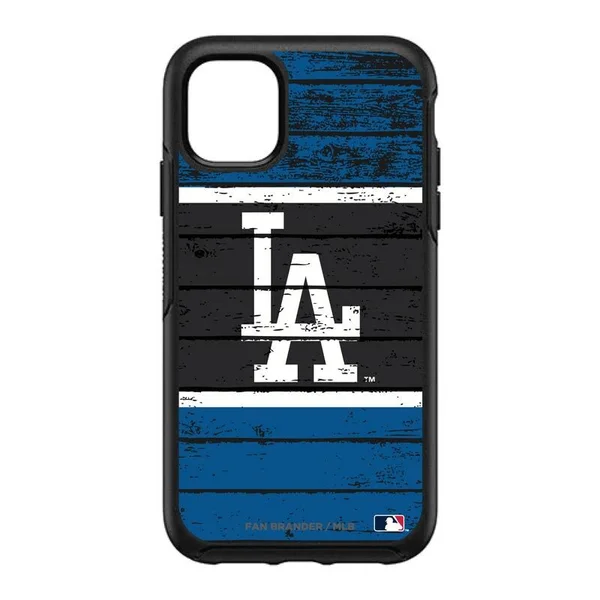 OtterBox Black Los Angeles Dodgers Wood Design iPhone Symmetry Case