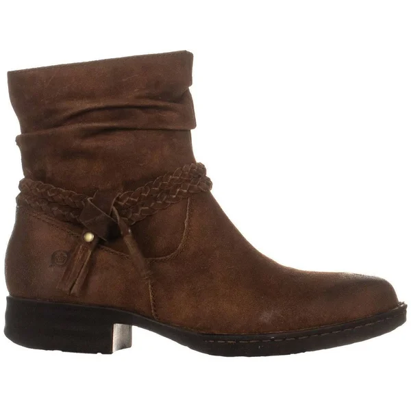 Born Ouvea Braid Ankle Boots, Rust