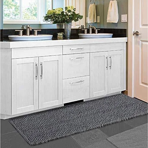 Gorilla Grip Original Luxury Chenille Bathroom Rug Mat, 60x24, Extra Soft and Absorbent Shaggy Rugs, Machine Washable, Quick Dry