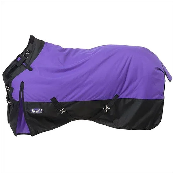 Tough-1 1200D Waterproof Poly Turnout Blanket with Adjustable Snuggit Neck, Purple