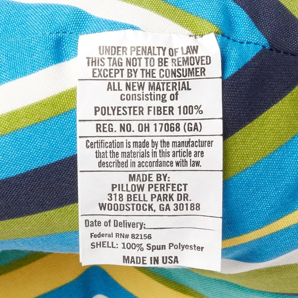 Pillow Perfect Outdoor Topanga Stripe Lagoon Wicker Seat CUSHION - Set of 2