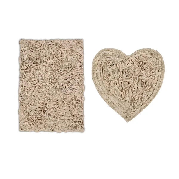 Home Weavers Radiant Bath Rug, 3 Piece Set - Natural