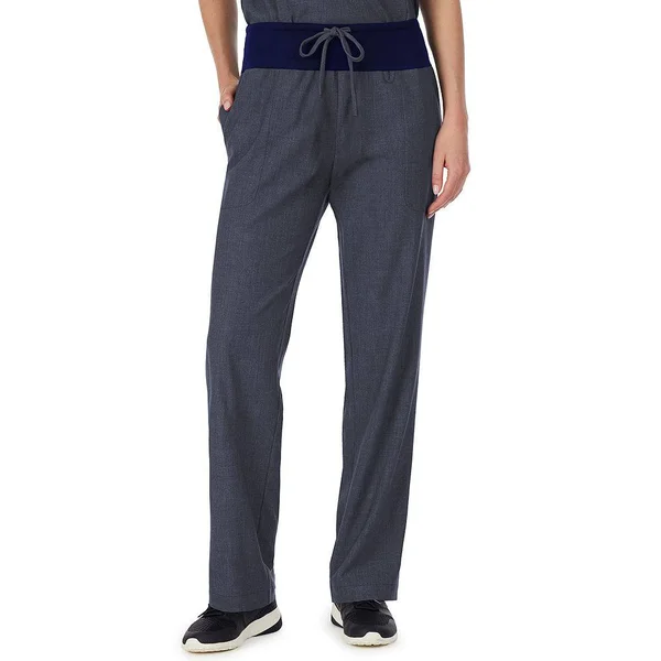 Petite Cuddl Duds Scrubs Classic Pants, Women's, Size: XL Petite, Dark Blue