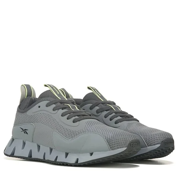 Reebok Men's Zig Dynamica Running Shoes (Grey/Black) - Size 12.0 M