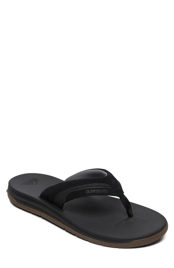 Quiksilver Men's Coastal Excursion Travel Sandals - Size: 10, Black