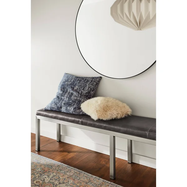Room & Board - Modern Infinity 2D Mirror 46 Diameter in Onyx Gloss Black