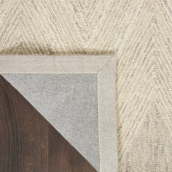 Nourison Linked Brushstroke Area Rug - 2&3x22 x 7&6x22 Runner - Ivory/Grey