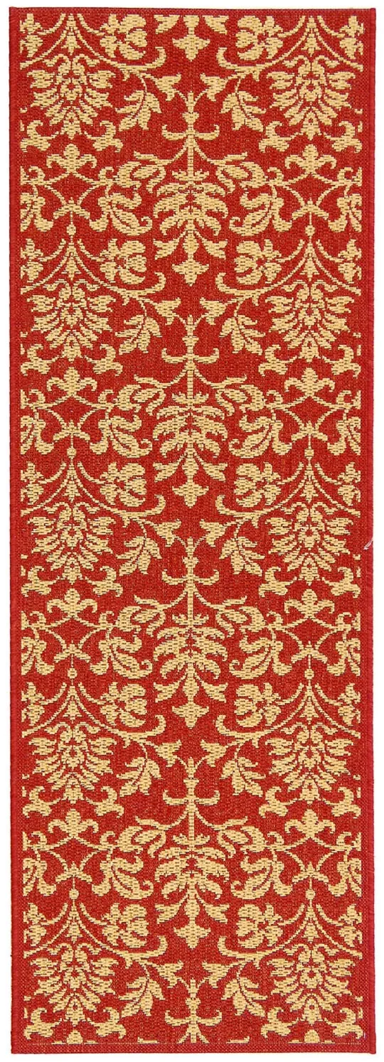Safavieh Courtyard Area Rug CY3416 Red, Natural, 5& 3x22 x 5& 3x22 Round