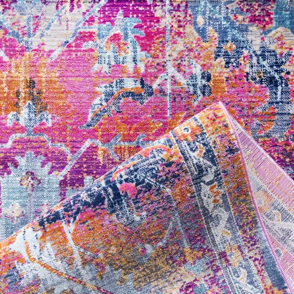 Budapest 4x6 Fuchsia Abstract - Bohemian, Floral, Geometric Area Rug