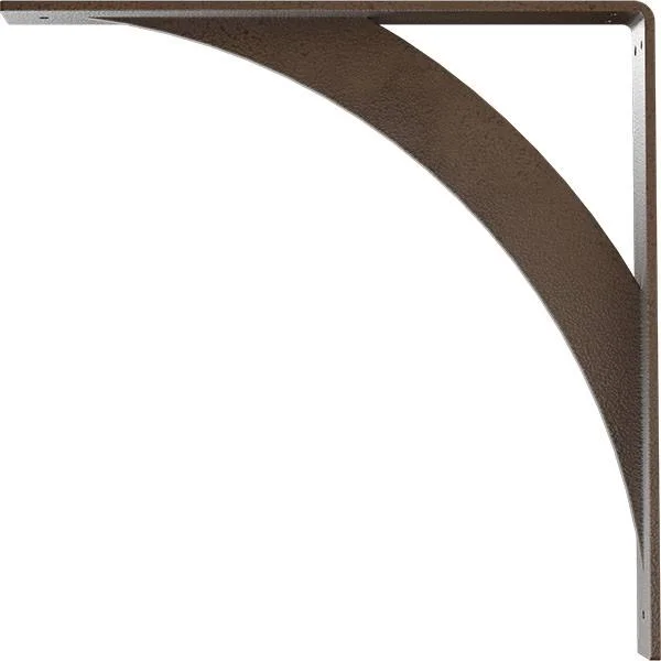 Ekena Millwork 2x22W x 16x22D x 16x22H Legacy Steel Bracket Hammered Brown