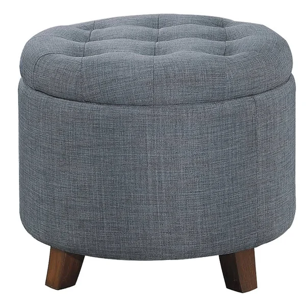 Pemberly Row Wood Storage Ottoman in Blue Gray - PR-4753-2018742