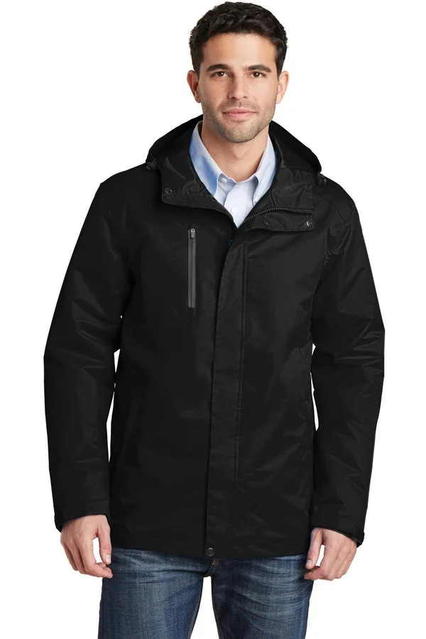 Port Authority All-Conditions Jacket. J331, Black