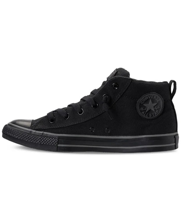 Converse Men's Chuck Taylor All-Star Street Mid Casual Shoes 138465F - 8.5, Black