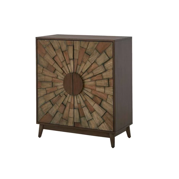 Home Decorators Collection Smoke Brown Wood Accent Cabinet with Dimensional Star 03297