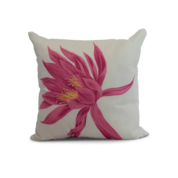 Contemporary Home Living 18” Pink Floral Decorative Indoor Throw Pillow with Hojaver Design - Down Alternative Filler