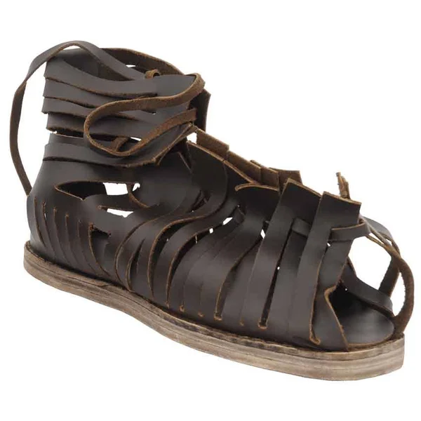 Get Dressed for Batt Roman Caligae Sandals - Size: Mens Size 11.5, Leather by Medieval Collectibles, Adult Unisex, Size: Mens 11