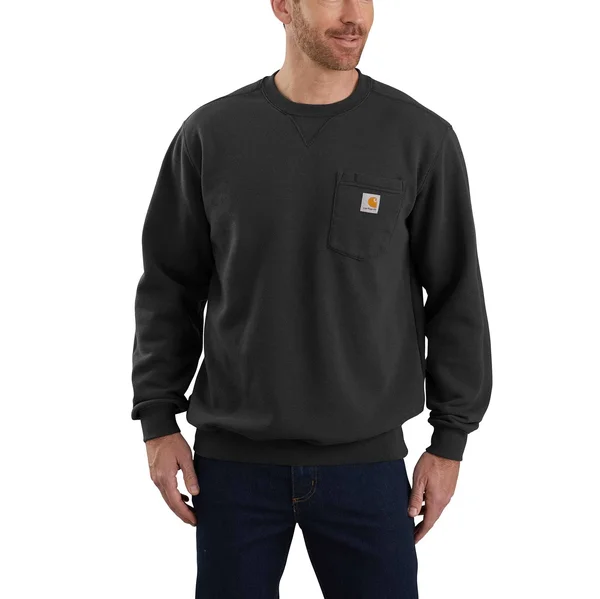 Carhartt Crewneck Pocket Sweatshirt - Men's Black, S