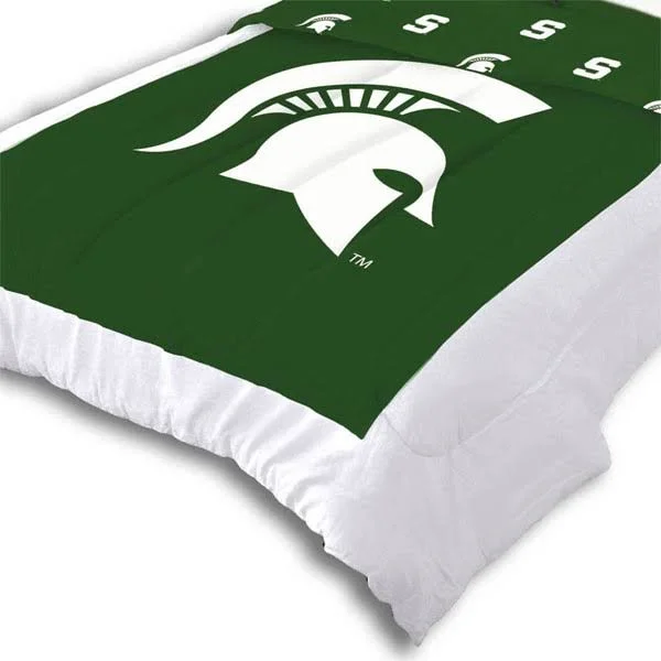 Michigan State Spartans Reversible Comforter Set - Full