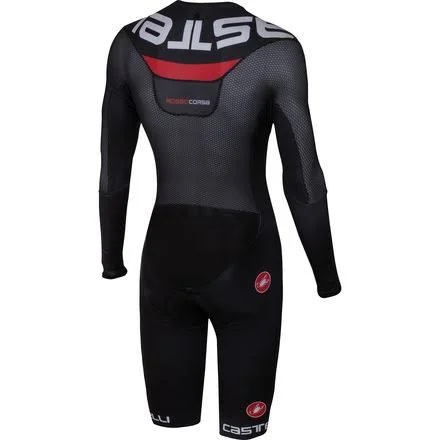 Castelli 2016 Men's Body Paint 3.0 Long Sleeve Cycling Speed Suit - L14002 black/red - L