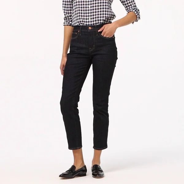 J.Crew Womens 9x22 Vintage Slim-Straight Jean in Resin Rinse (Size 30)
