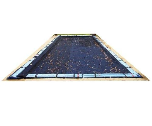 Blue Wave BWC570 25-ft x 45-ft Rectangular Leaf Net in Ground Pool Cover, Black