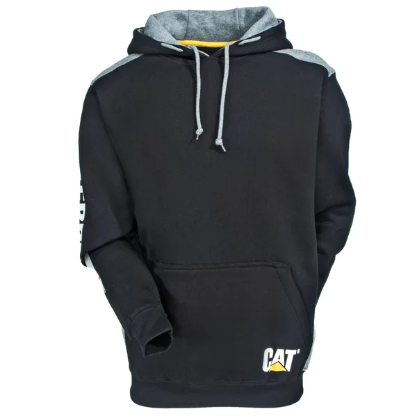 Caterpillar Men's Logo Panel Hooded Sweatshirt - 1910802, Black