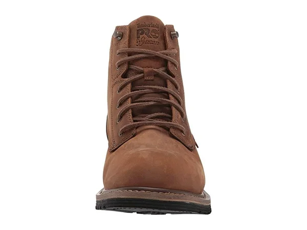 Men's Timberland Pro 6 inch Millworks Waterproof Soft Toe Boot - Size: 8, Brown