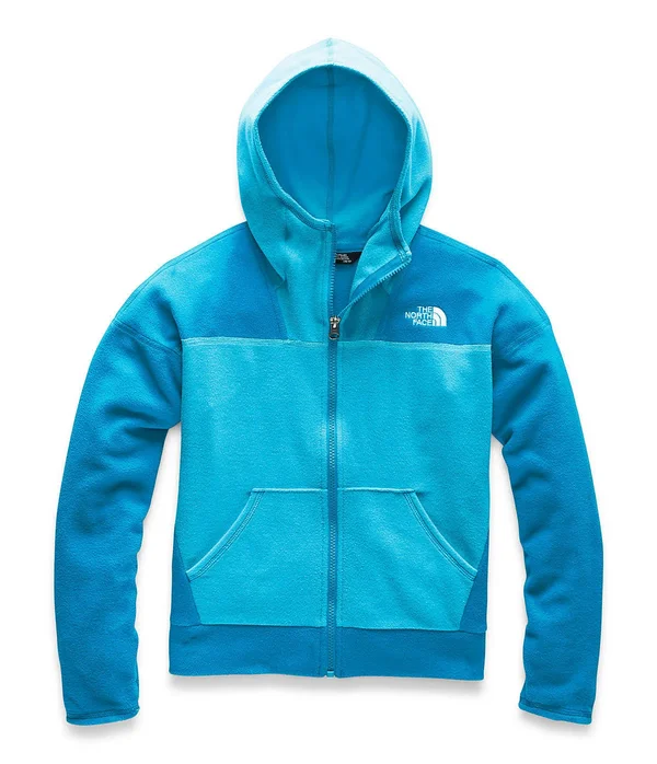 The North Face Glacier Full Zip Hoodie Turquoise Blue - Xxs