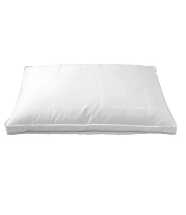 700-Fill-Power Sateen White Goose Down Pillow Tan Soft King Size - L.L.Bean