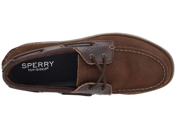 Sperry Top-Sider Boys& Authentic Original Boat Shoe, Size: 11 M, Brown Buck