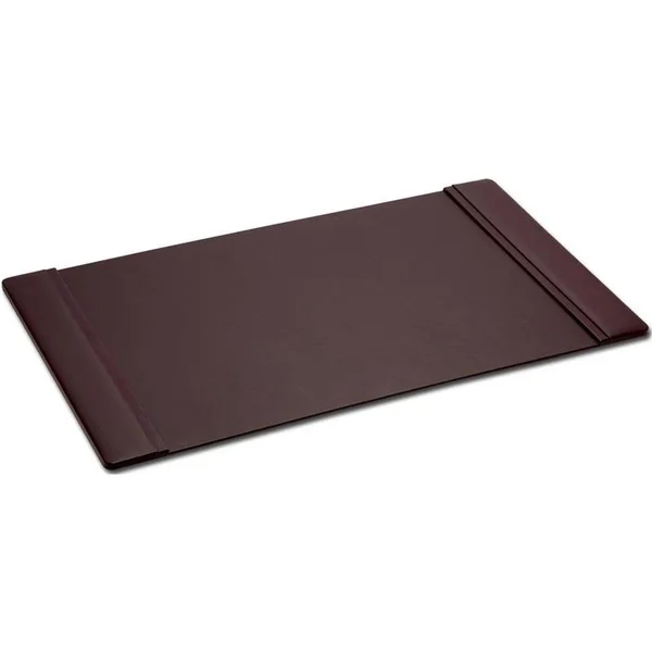Dacasso Chocolate Brown Leather 25.5 x 17.25 Side Rails Desk Pad
