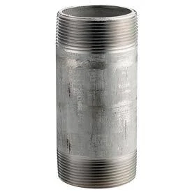 SS 316/316L Schedule 80 Seamless Extra Heavy Pipe Nipple 3/8x4 NPT Male - Pkg Qty 25 6506-400